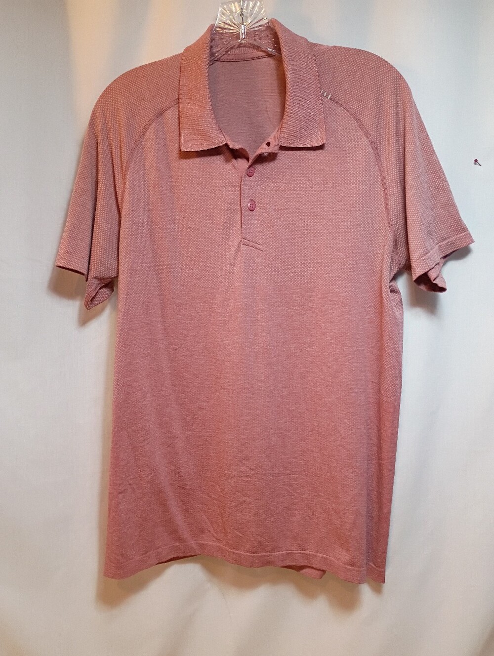 Lululemon Metal Vent Tech Polo 2.0 Short Sleeve  Pink Size Med New With Tags